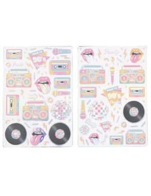 100 Sticker 90er Jahre