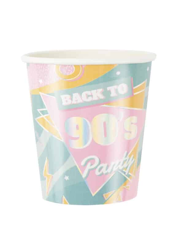 8 Pappbecher 90er Jahre