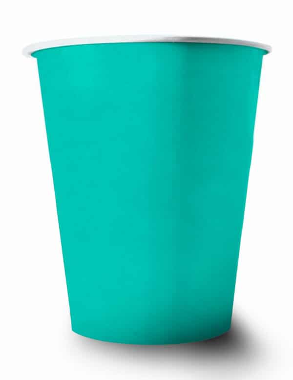 Amerikanische Trinkbecher gross Partydeko 20 Stück türkis 530 ml