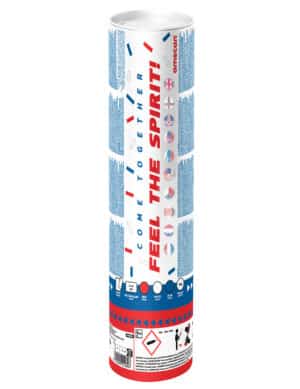 Konfettikanone Frankreich blau weiß rot