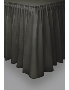 Halloween Tischrock schwarz 73 x 426 cm