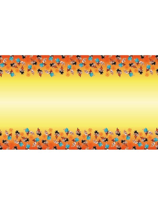 Dragon Ball Z-Tischdecke gelb-orange 136 x 228 cm