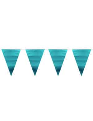 Party-Girlande metallisch blau 6 m