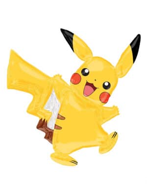 Pokémon Pikachu Ballon gelb bunt 27x33cm