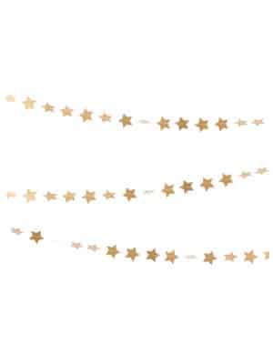 Sternen Partygirlande gold 3m